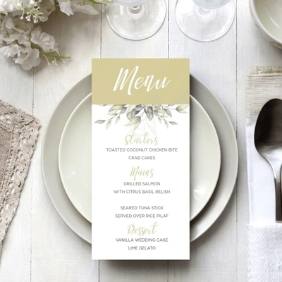Wedding Menu