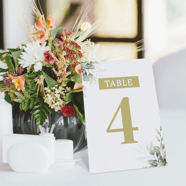 Wedding Table Number