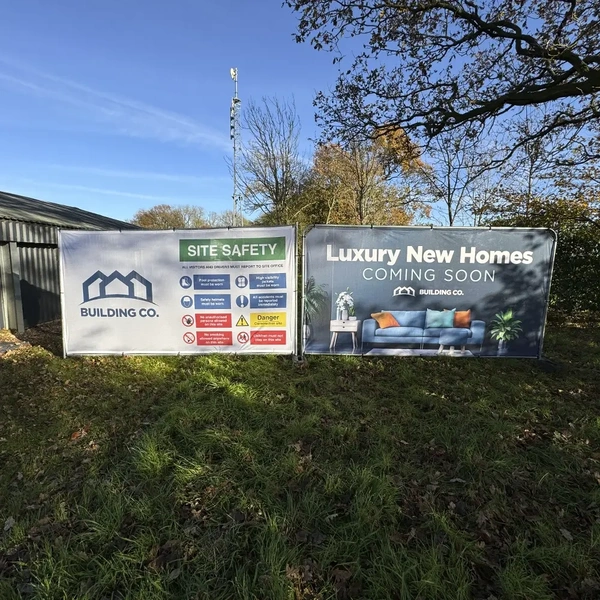Heras Fencing Banners - AirMesh