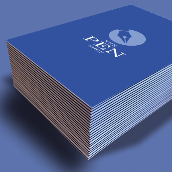 Triplex Business Cards Blue