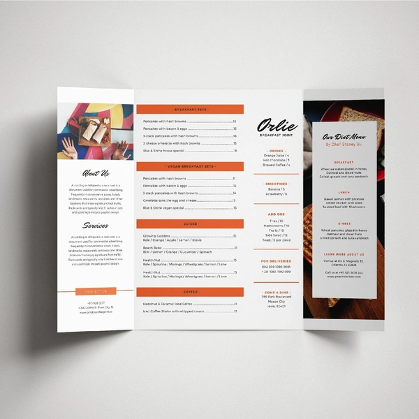 Gate Fold Menu